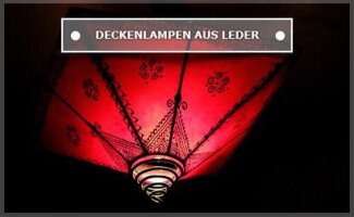 Deckenlampen aus Leder