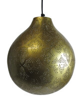 Orientalische Indische Messing Hängelampe Deckenlampe Rajani Gold