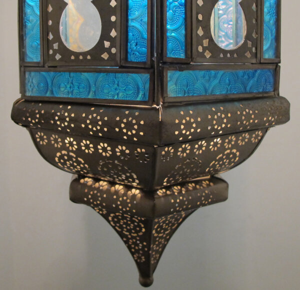 2 Orientalische Lampen-Endkappen Mit Glückssymbol - Antik Gold, 5,5 Cm Hoch