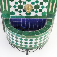 Marokkanischer Mosaikbrunnen Mini Grün