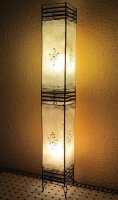 Orientalische Stehlampe "Henna-Koutoubia" 127 cm Leder Natur