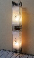 Orientalische Stehlampe "Henna-Koutoubia" 127 cm Leder Natur