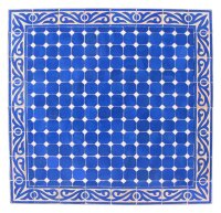 2. Wahl Mediterraner Mosaiktisch Tawriq Zwak Blau 80 x 80 cm