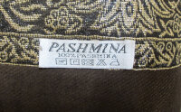 Pashmina Schal - Schultertuch - Stola - mit Paisley Muster - Nr. 13 Braun