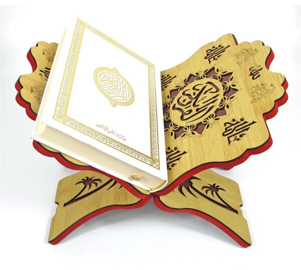 Koran-Ständer Aus Holz – Klappbarer Buchhalter Für Heilige Bücher, 38x19 Cm (zusammengeklappt), Langlebig, Vielseitig Nutzbar
