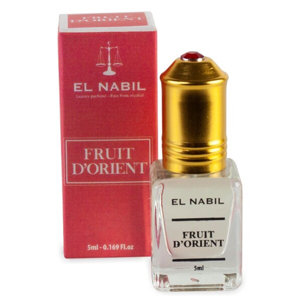 El Nabil Fruit DOrient 5ml Parfum Duft Parfümöl für HERREN & DAMEN - Ätherische Essenzen Natur Perfume Oil Attar Scent 5 ml Alkoholfrei