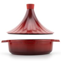 Marokkanische Tajine Morocco Ø 28 cm Keramik Induktion Rot