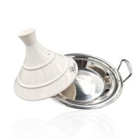 Marokkanische Tajine Rostos Weiß Ø 26 cm...