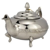 Marokkanische Teekanne "Deluxe 2" Silber 1,7 l