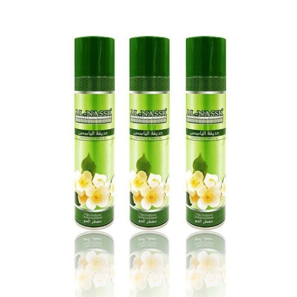 3er-Set Orientalisches Raumspray / Deo / Duft Al-Nassr "Jasmin Garden" Home Room Freshener Air freshener Raumduft Lufterfrischer