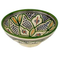 Marokkanische Keramikschale Ø 20 cm Safi Grün