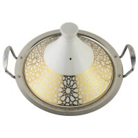 Set Kochbuch + Tajine Ø 26 cm Royal Keramik Induktion Tajin Tagin Tagine