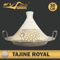 Set Kochbuch + Tajine Ø 30 cm Marokkanische Royal Tagine Tajin Tagin Keramik Induktion