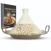 Set Kochbuch + Tajine Ø 34 cm  Marokkanische Royal...