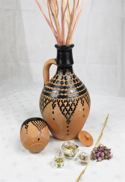 Mediterran-Orientalisch-Arabische Ton-/ Wasserkaraffe/ Vase 