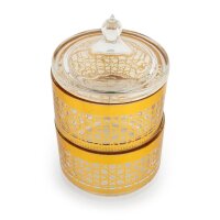 Orientalische Minz-/ Zuckerdose Deko Rabat Gold