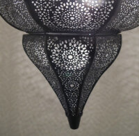 Orientalische Indische Hängelampe Deckenlampe Jaya Schwarz