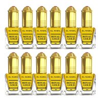 El Nabil 12 Stück Royal Gold 5 ml Misk Musk Musc...