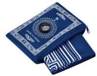 Reise Gebetsteppich Sejjada Seccade Namazlik Salat Taschenformat Kompass Gebet Prayer Mat