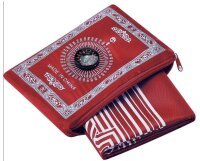 Reisegebetsteppich mit  Kompass Prayer Mat / Gebetsteppich Taschenformat