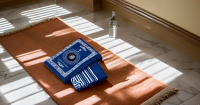 Reisegebetsteppich mit Kompass Prayer Mat / Gebetsteppich Taschenformat blau