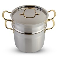 CousCous Topf 6, 8 und 12 Liter Dampfgarer Couscous Pot (3-in-1) 6 Liter CousCous Topf/Dampfgarer