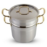 CousCous Topf 6, 8 und 12 Liter Dampfgarer Couscous Pot (3-in-1) 8 Liter CousCous Topf/Dampfgarer