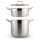 CousCous Topf 6, 8 und 12 Liter Dampfgarer Couscous Pot (3-in-1) 8 Liter CousCous Topf/Dampfgarer