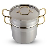 CousCous Topf 6, 8 und 12 Liter Dampfgarer Couscous Pot (3-in-1) 12 Liter CousCous Topf/Dampfgarer