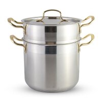 CousCous Topf 6, 8 und 12 Liter Dampfgarer Couscous Pot (3-in-1) 12 Liter CousCous Topf/Dampfgarer