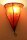 Orientalische Leder-Wandlampe "Samira" Rot