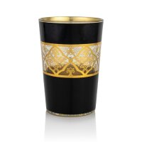 Marokkanische Teegläserset Atay Cay Gläser "De Luxe" Gold/Schwarz