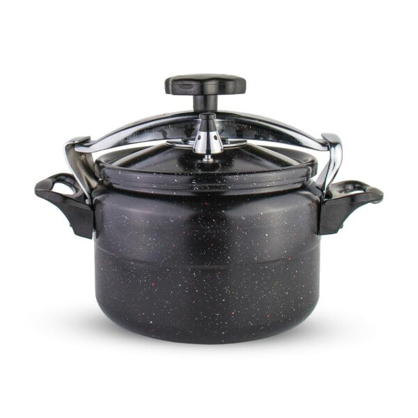Schnellkochtopf Dampfgarer 5 Liter Ø 20cm alle Herdarten inkl. Induktion Schwarz