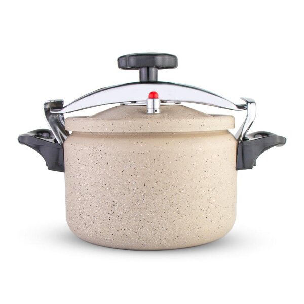 Schnellkochtopf Dampfgarer 9 Liter  alle Herdarten inkl. Induktion Beige