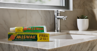 12 Stück Dabur Bio Zahnpasta Miswak Zahnpasta Fluoridfrei 75g