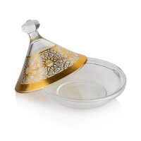 Marokkanische Tajine / Dip-Schale Ø 13 cm Gold Glas