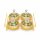 Dip-Schale Tajine Snackschalen Set Klein Gold-Multi Glas