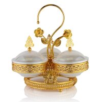 Elegantes Snackschalen-Set – 3-teilig mit Deckel...