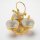 Elegantes Snackschalen-Set – 3-teilig mit Deckel und goldener Verzierung Modell 5367