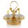 Elegantes Snackschalen-Set – 3-teilig mit Deckel und goldener Verzierung Modell 5367