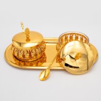 2er-Set Glas-Tischdeko, Zuckerdosen mit Deckel und...