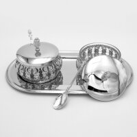 2er-Set Glas-Tischdeko, Zuckerdosen mit Deckel und...