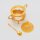 Zuckerdose Tischdeko Aufbewahrung mit Deckel und Löffel – GOLD / SILBER HM6498H