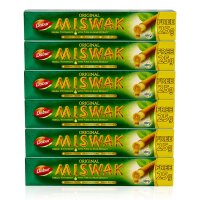 6 Stück Dabur Bio Zahnpasta Miswak Zahnpasta Fluoridfrei 75g