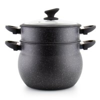 3tlg. CousCous Topf Set Kuskus / Dampfgarer Agadir 6 Liter induktionsgeeignet *kostenloser Versand