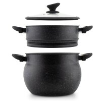 3tlg. CousCous Topf Set Kuskus / Dampfgarer Agadir 6 Liter induktionsgeeignet *kostenloser Versand