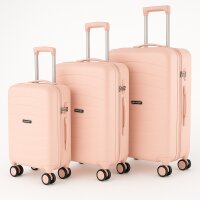 3-teilig Koffer-Set Hartschale hochwertig PP leicht S - M...