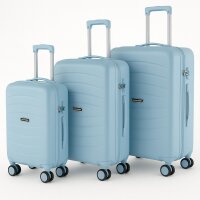 3-teilig Koffer-Set Trolley Reisekoffer Hartschale leicht...