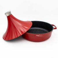 Marokkanische Tajine Morocco Ø 28 cm Induktion Rot