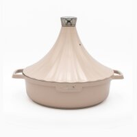 Marokkanische Tajine Morocco Ø 28 cm Induktion Schwarz I Rot I Beige Beige